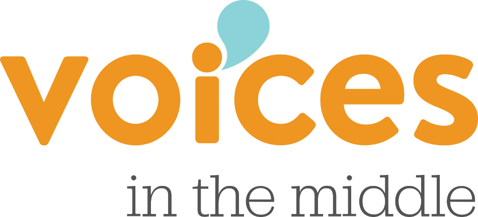 voices in the middle logo.