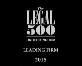 Legal 500 leading firm 2015.
