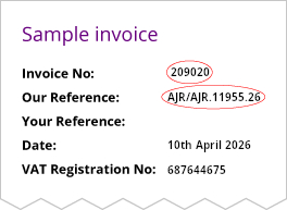 Sample invoice.
